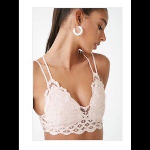 Lace bandeau/bralette tank